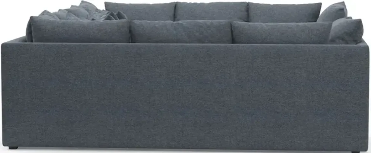 Nest Foam Comfort Eco Performance 7-Piece Pit Sectional - Bridger Navy