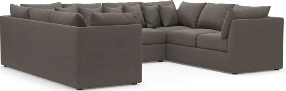 Nest Foam Comfort Eco Performance 3-Piece Pit Sectional - Presidio Steel