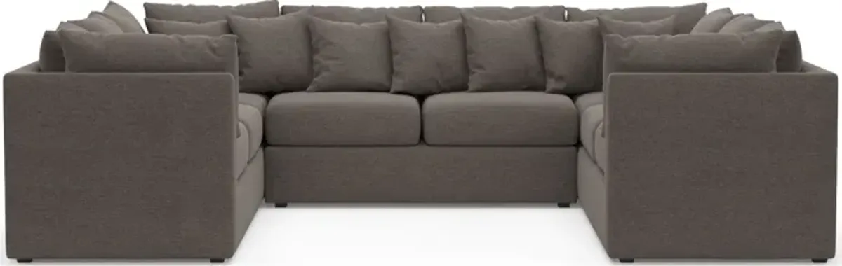 Nest Foam Comfort Eco Performance 3-Piece Pit Sectional - Presidio Steel