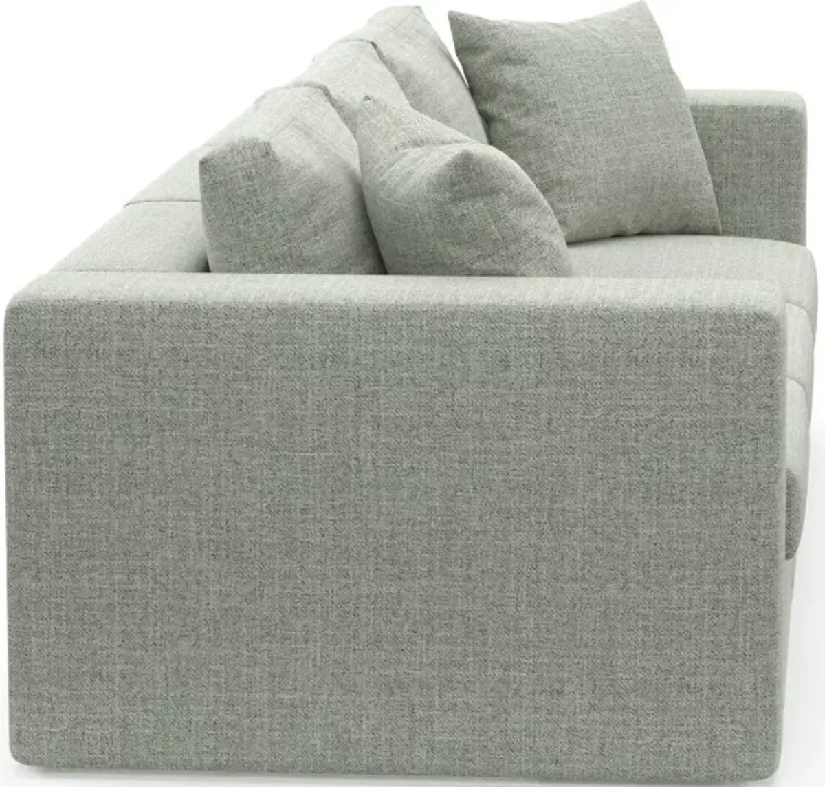 Collin Hybrid Comfort Eco Performance Fabric 3-Piece Sofa - Broderick Sea Glass