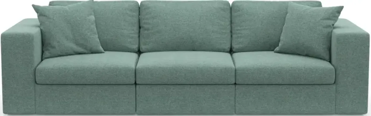 Collin Foam Comfort Eco Performance Fabric 3-Piece Sofa - Bridger Jade