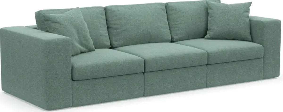 Collin Foam Comfort Eco Performance Fabric 3-Piece Sofa - Bridger Jade