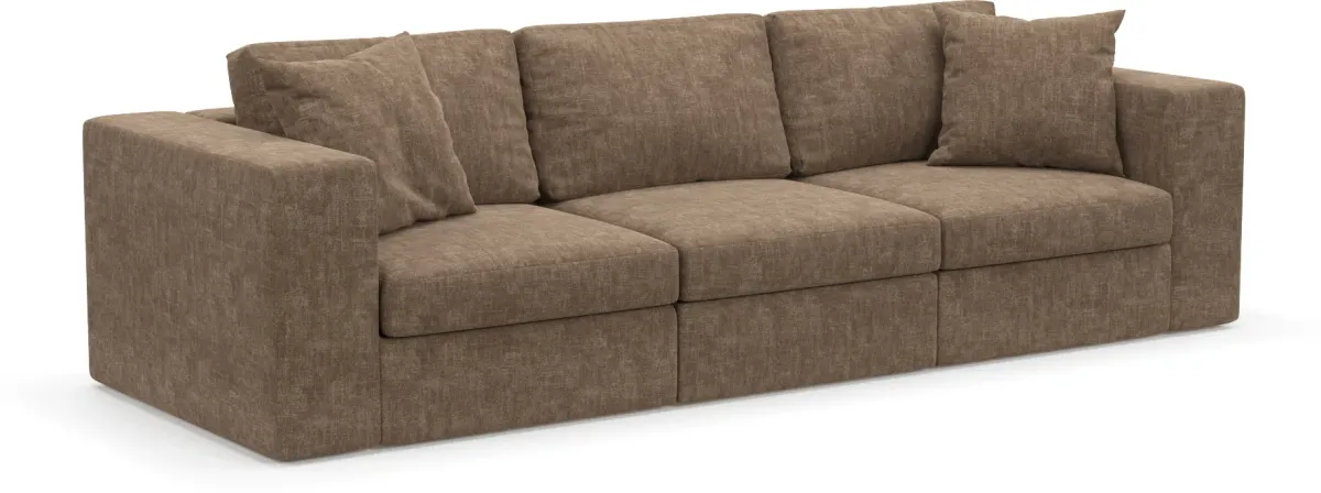 Collin Foam Comfort Eco Performance Fabric 3-Piece Sofa - Argo Java