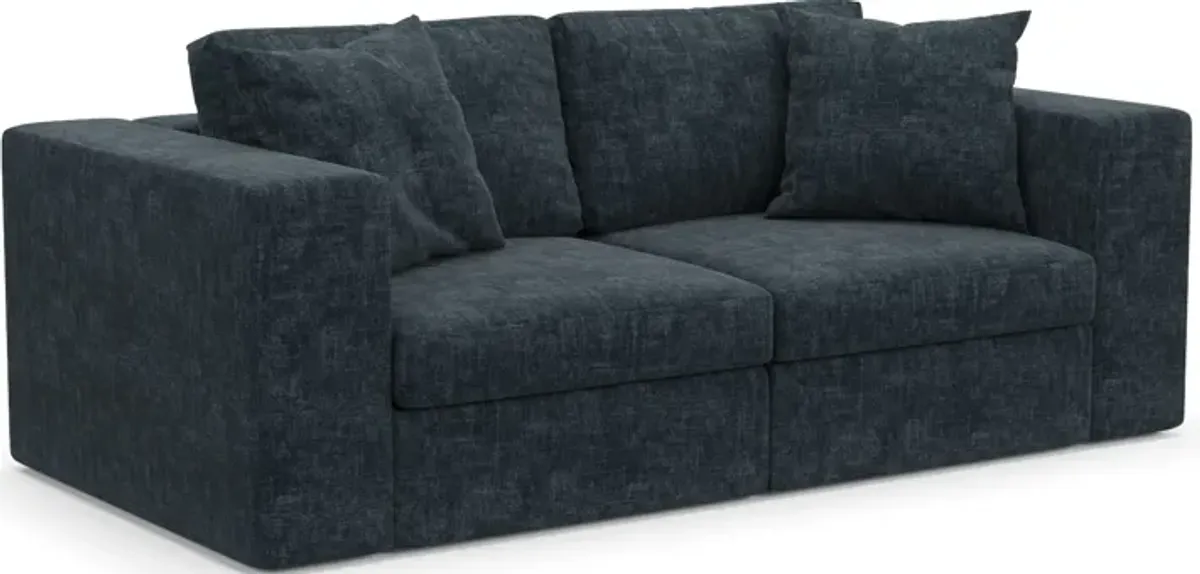 Collin Foam Comfort Eco Performance Fabric 2-Piece Sofa - Argo Navy