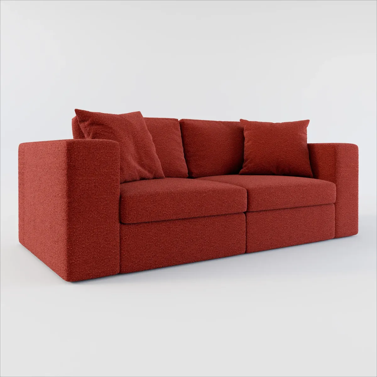 Collin Hybrid Comfort 2-Piece Sofa - Bloke Brick