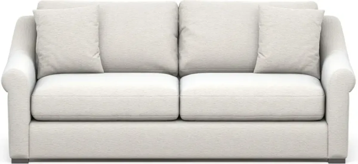 Bowery Foam Comfort 87" Sofa - Living Large White