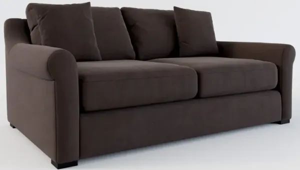 Bowery Foam Comfort 77" Sofa - Merrimac Dark Brown