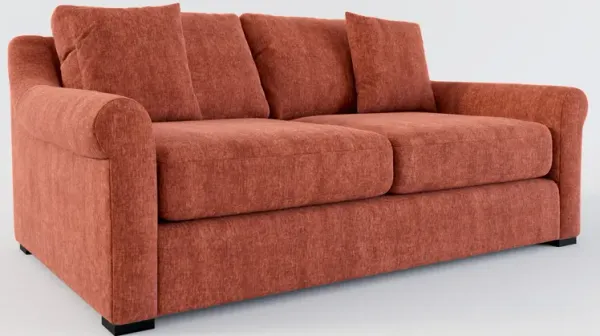 Bowery Foam Comfort 77" Sofa - Contessa Paprika