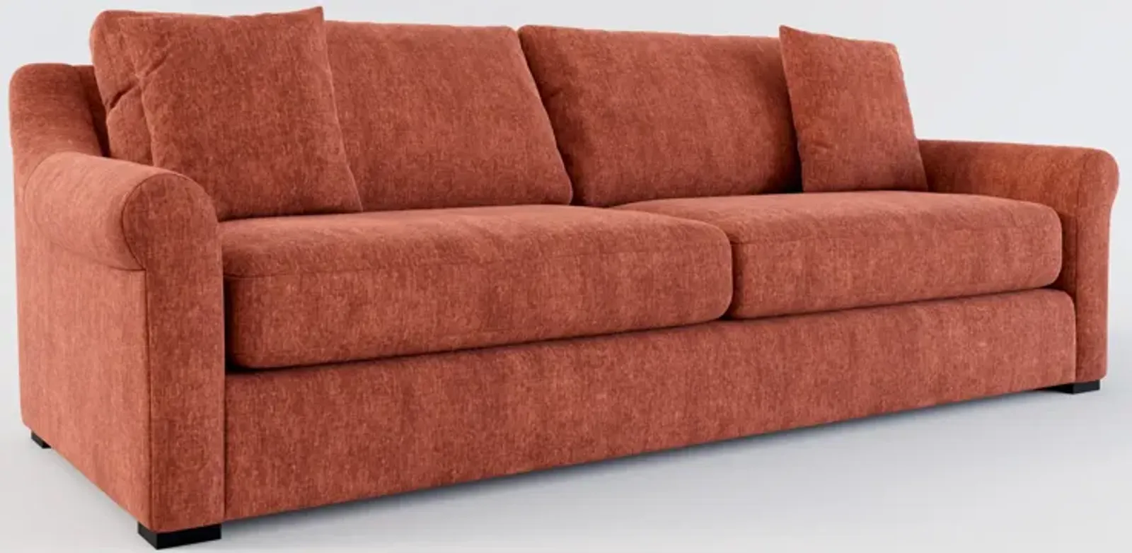 Bowery Foam Comfort 97" Sofa - Contessa Paprika