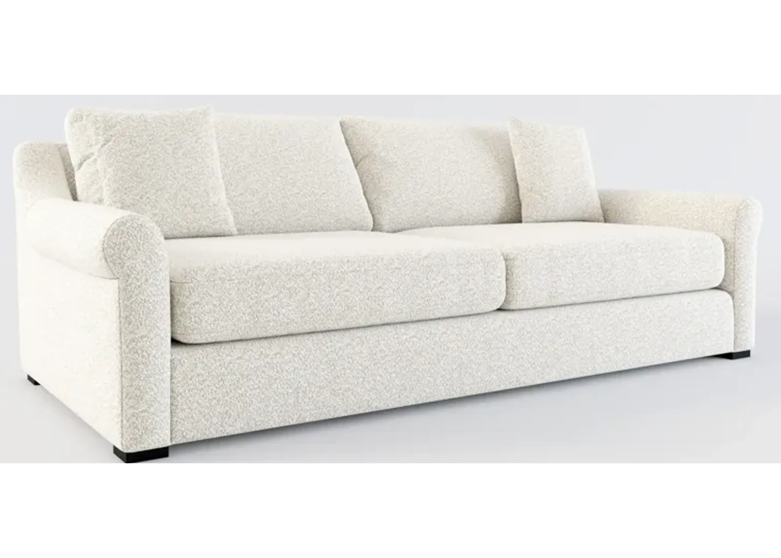 Bowery Foam Comfort 97" Sofa - Muse Stone