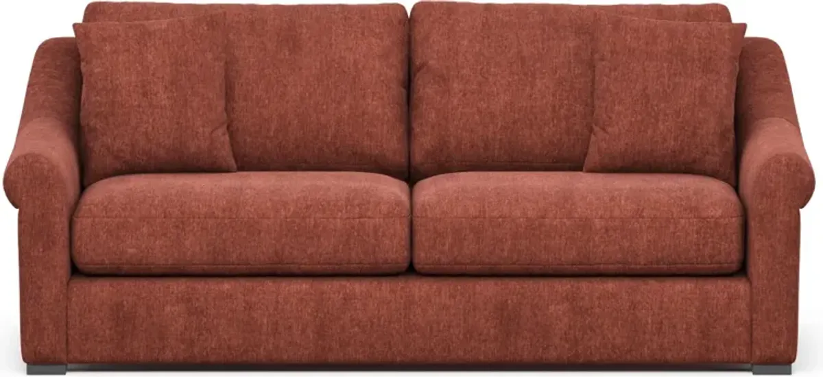Bowery Foam Comfort 87" Sofa - Contessa Paprika