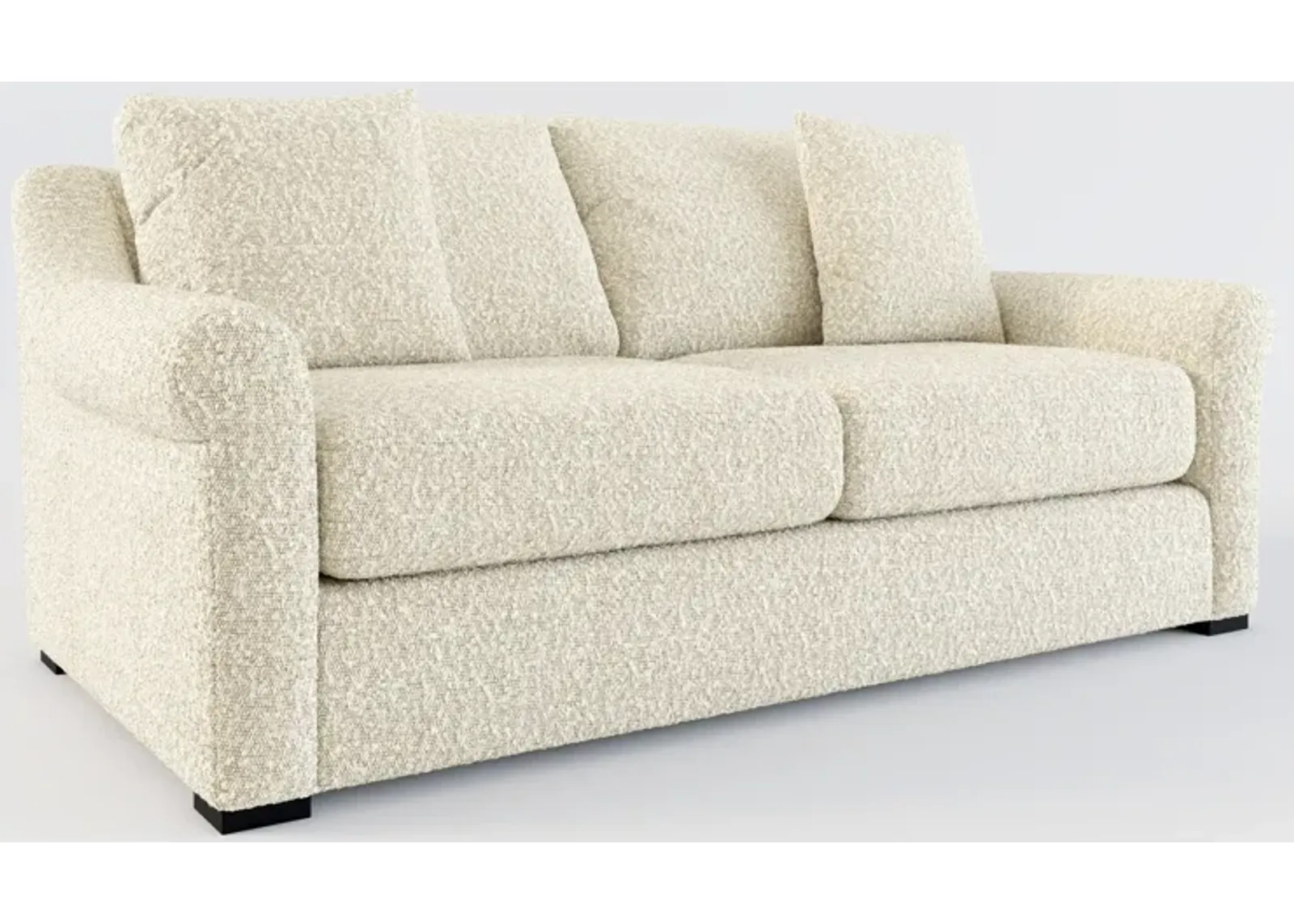 Bowery Foam Comfort 77" Sofa - Bloke Cotton