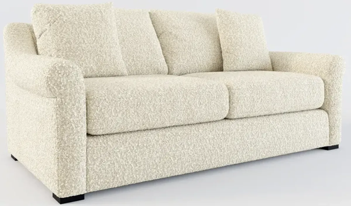 Bowery Foam Comfort 77" Sofa - Bloke Cotton