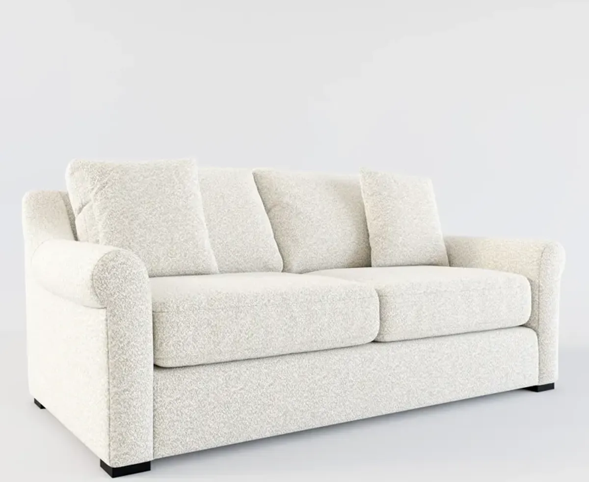 Bowery Foam Comfort 77" Sofa - Muse Stone
