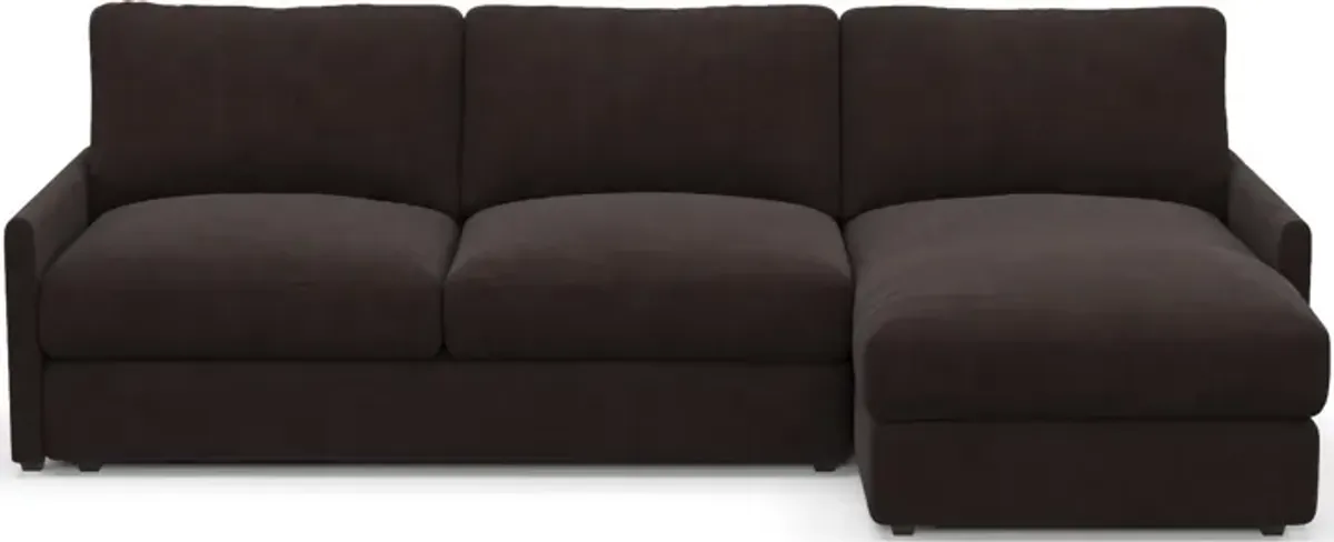 Jasper Foam Comfort 2-Piece Sectional with Right-Facing Chaise