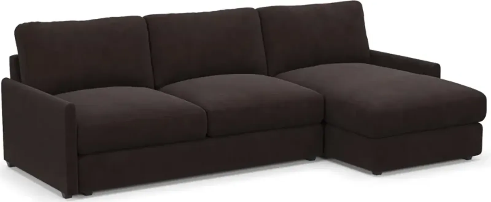 Jasper Foam Comfort 2-Piece Sectional with Right-Facing Chaise