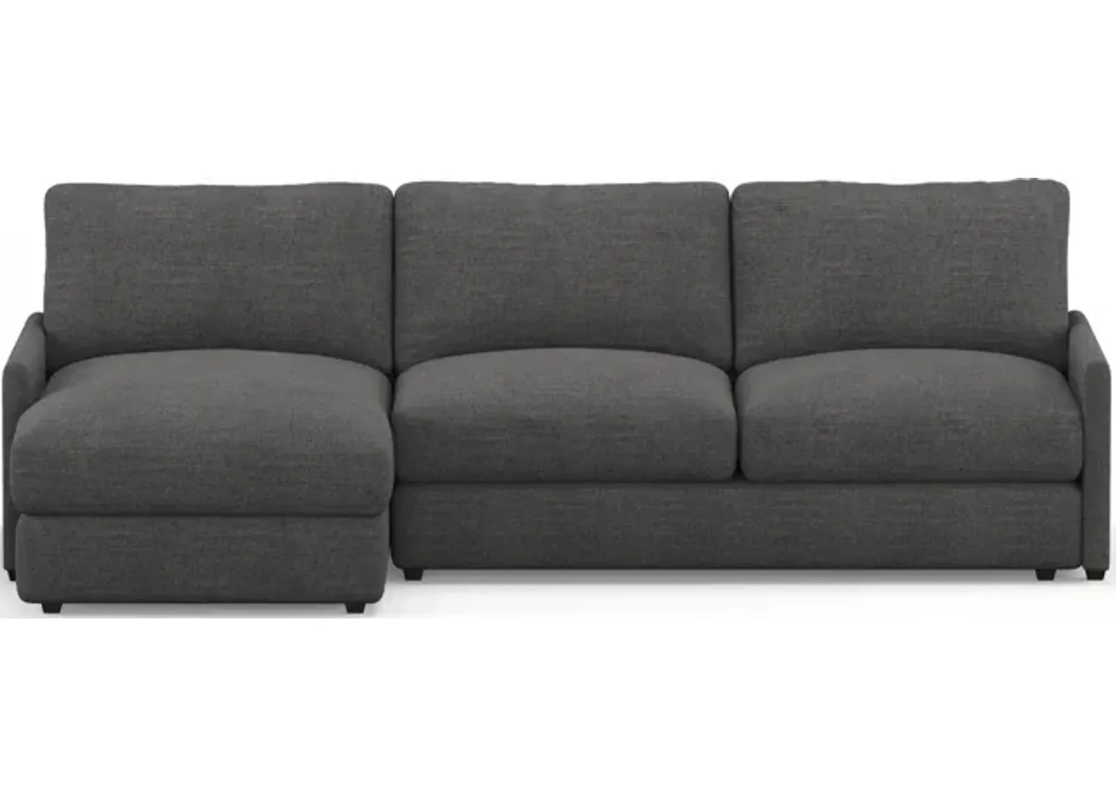 Jasper Foam Comfort 2-Piece Sectional with Left-Facing Chaise - Curious Charcoal