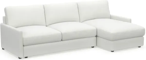 Jasper Hybrid Comfort 2-Piece Sectional with Right-Facing Chaise - Contessa Vanilla