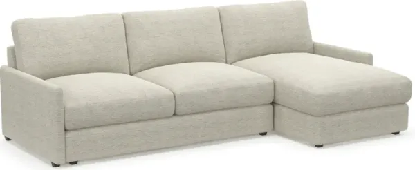 Jasper Hybrid Comfort 2-Piece Sectional with Right-Facing Chaise - Merino Chalk