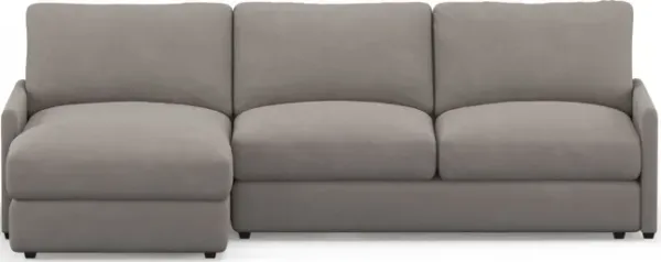 Jasper Hybrid Comfort 2-Piece Sectional with Left-Facing Chaise - Abington Fog