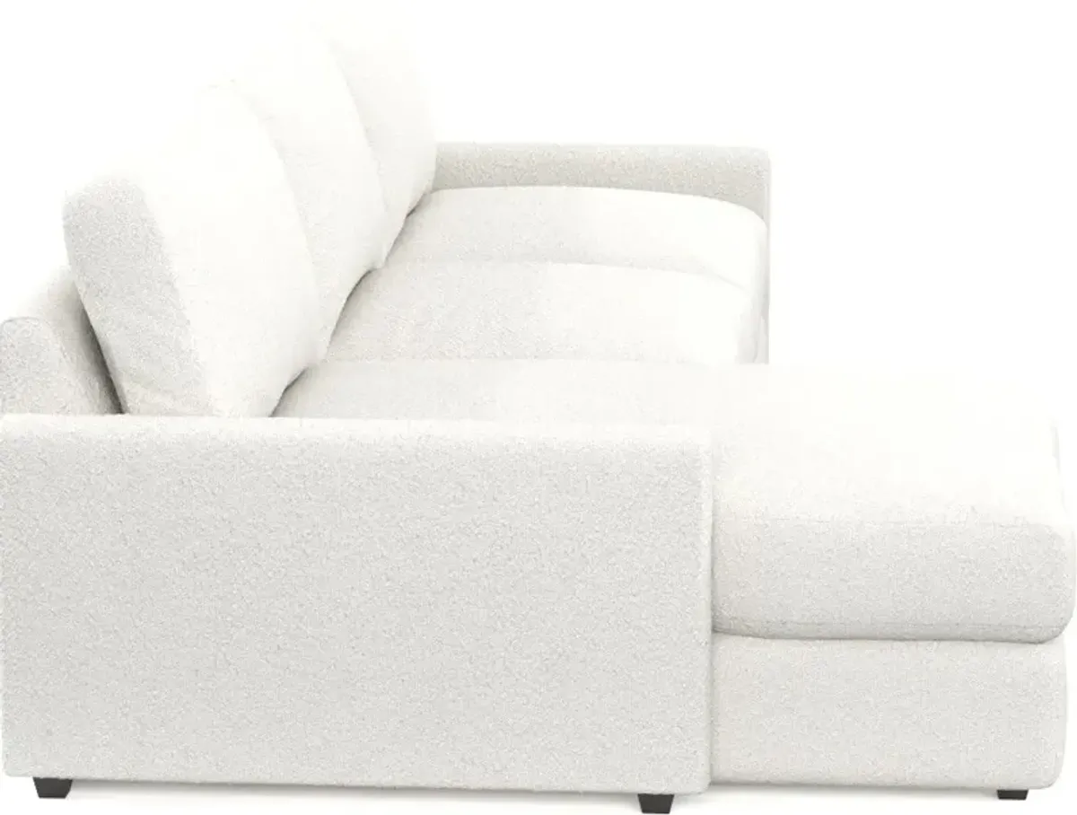 Jasper Hybrid Comfort 2-Piece Sectional with Left-Facing Chaise - Bloke Snow