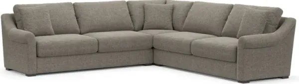 Bowery Foam Comfort Eco Performance 3-Piece Sectional - Bridger Metal
