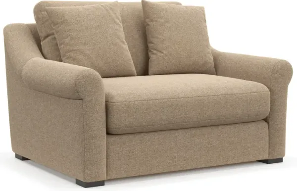 Bowery Foam Comfort Eco Performance Chair and a Half - Liv Wicker