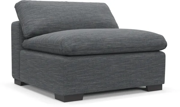 Plush Core Comfort Armless Chair - Dudley Indigo