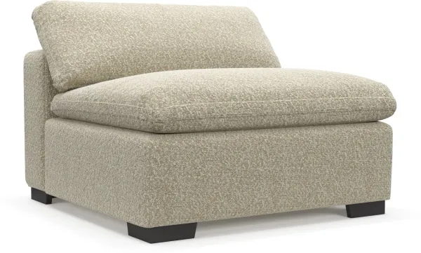 Plush Core Comfort Armless Chair - Bloke Cotton