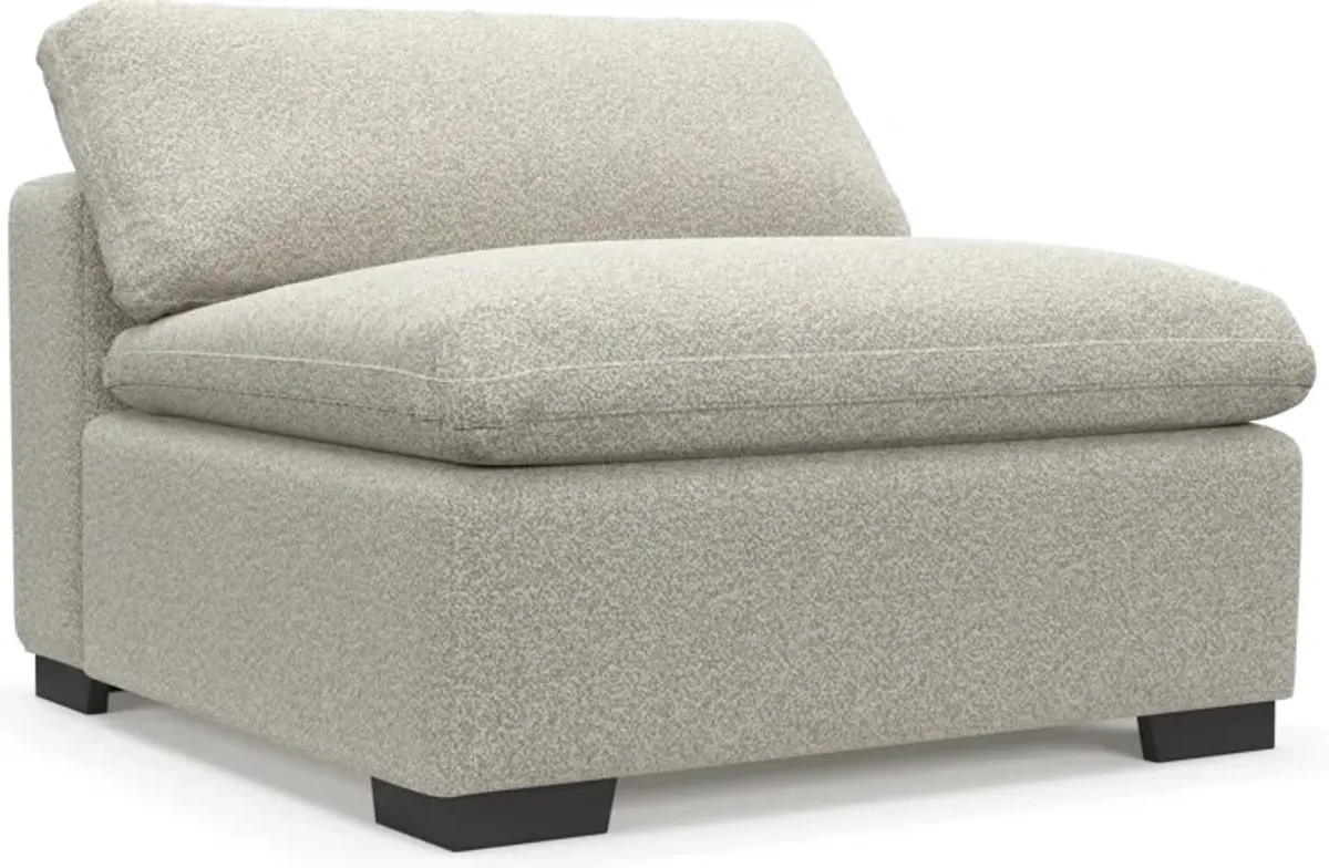 Plush Core Comfort Armless Chair - Muse Stone