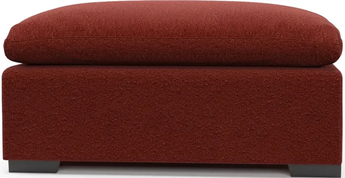 Plush Core Comfort Ottoman - Bloke Brick