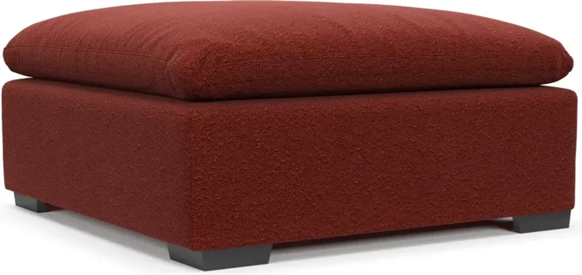 Plush Core Comfort Ottoman - Bloke Brick