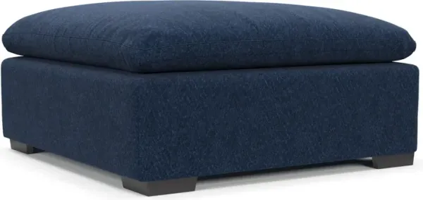 Plush Core Comfort Ottoman - Oslo Navy
