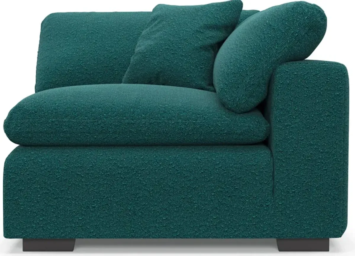 Plush Core Comfort Corner Chair - Bloke Peacock