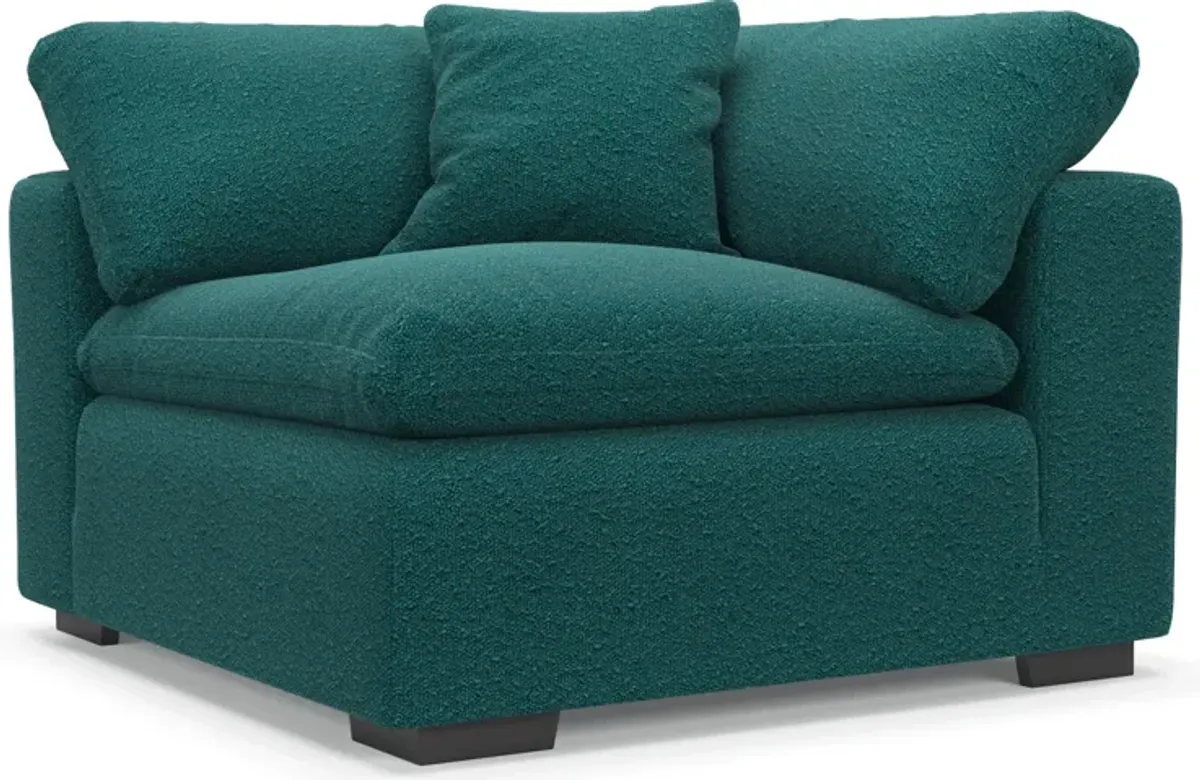 Plush Core Comfort Corner Chair - Bloke Peacock