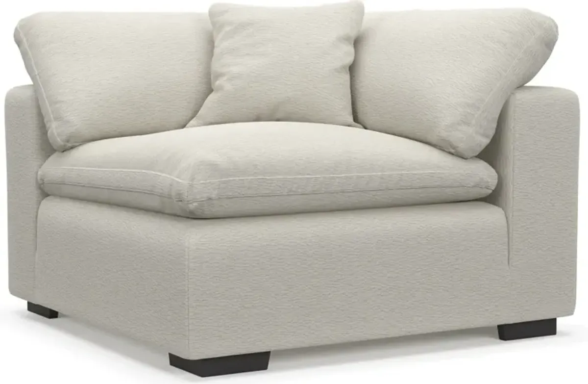 Plush Core Comfort Corner Chair - Living Large White