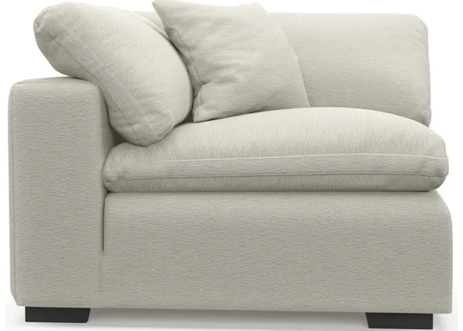 Plush Core Comfort Corner Chair - Living Large White