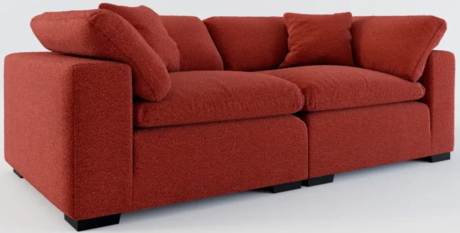 Plush Core Comfort 2-Piece Sofa - Bloke Brick