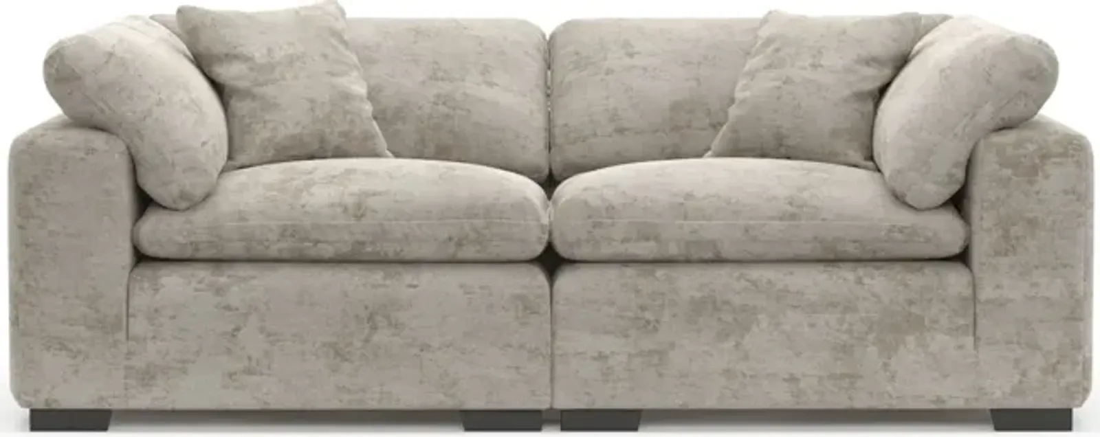 Plush Core Comfort 2-Piece Sofa - Hearth Cement