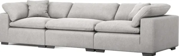 Plush Core Comfort 3-Piece Sofa - Burmese Granite