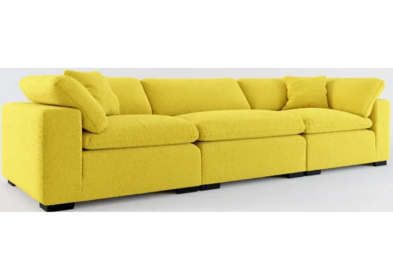 Plush Core Comfort 3-Piece Sofa - Bloke Goldenrod