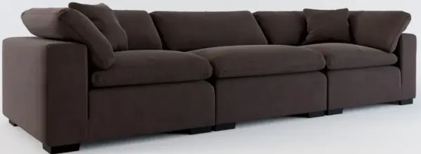 Plush Core Comfort 3-Piece Sofa - Merrimac Dark Brown