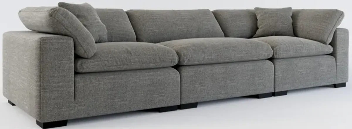 Plush Core Comfort 3-Piece Sofa - Curious Charcoal