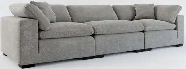 Plush Core Comfort 3-Piece Sofa - Living Large Charcoal