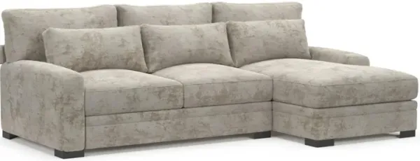 Boston Hybrid Comfort Sectional - Hearth Cement
