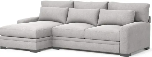 Boston Hybrid Comfort Sectional - Burmese Granite