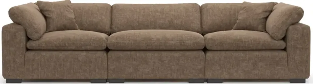 Plush Core Comfort Eco Performance Fabric 3-Piece Sofa - Argo Java