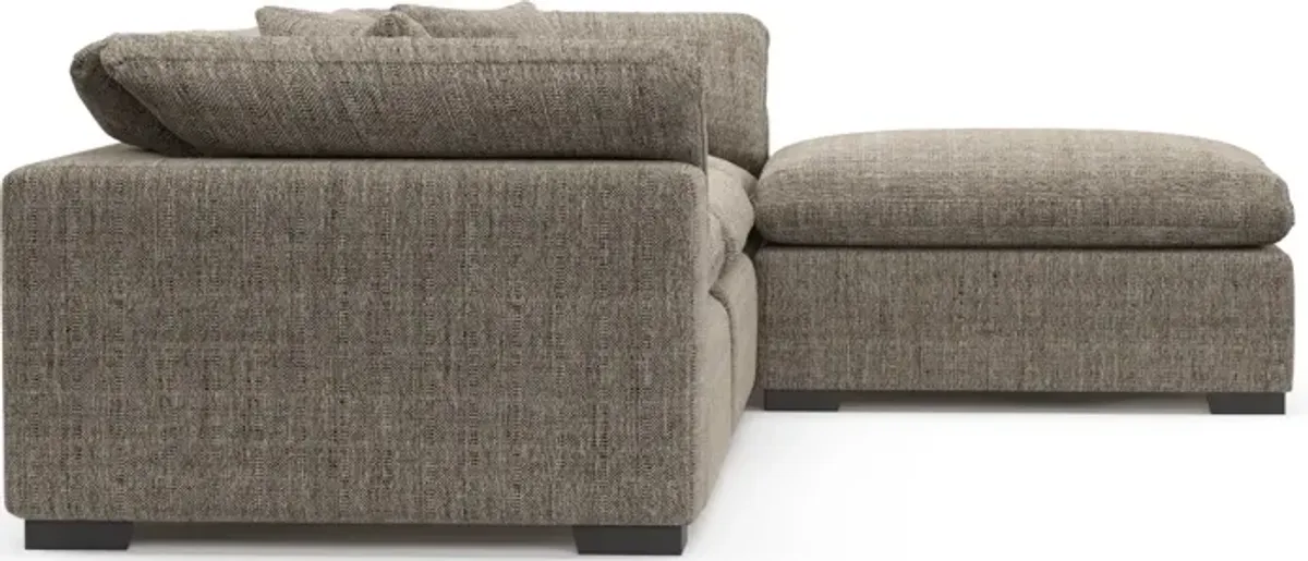 Plush Core Comfort 3-Piece Sofa and Ottoman - Mason Flint