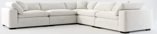 Plush Core Comfort 5-Piece Sectional - Burmese Granite