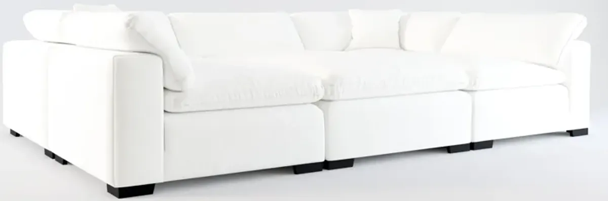 Plush Core Comfort 6-Piece Pit Sectional - Contessa Vanilla